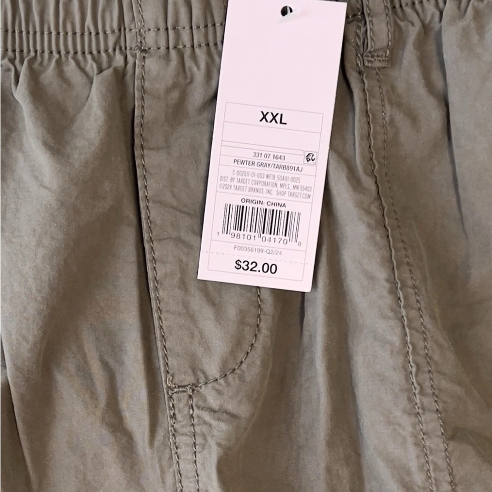 Women’s Mid Rise Cargo Pants Pewter Gray Size XXL - Wild Fable - Picture 6 of 7